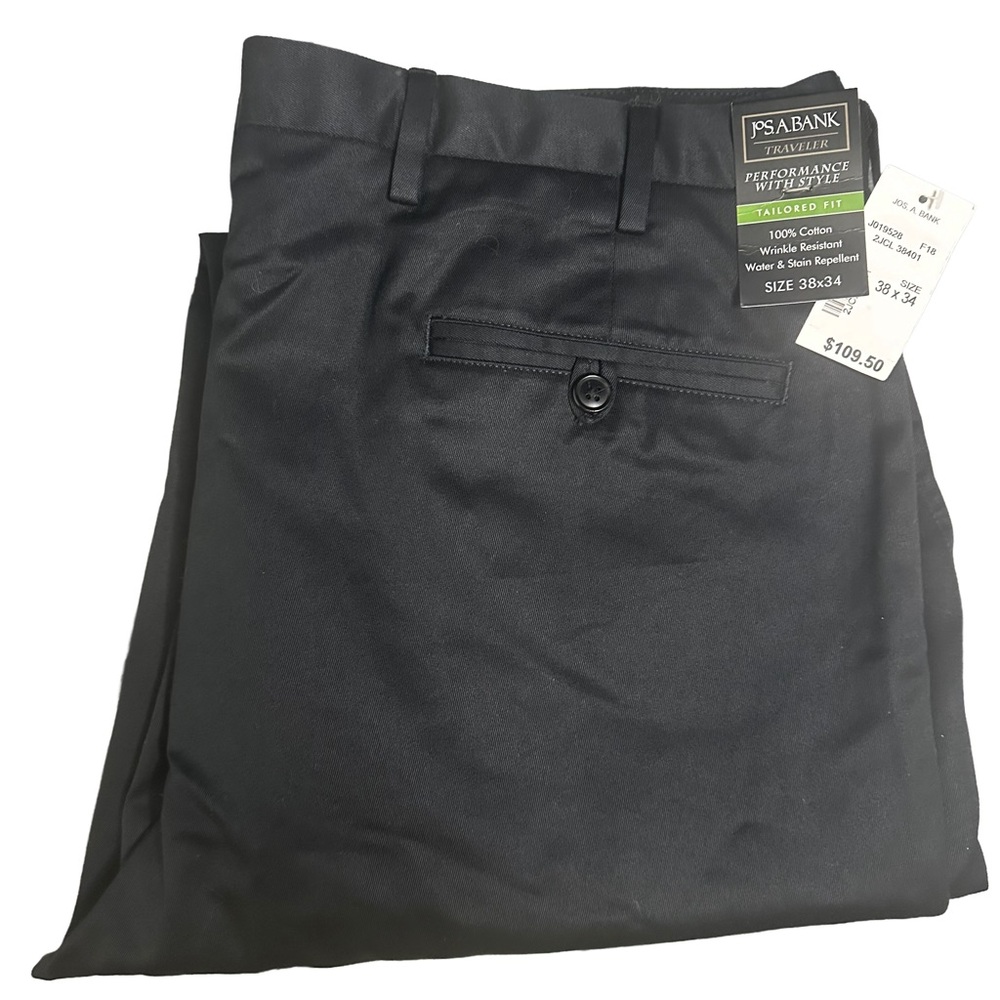 NWT Joseph A. Banks Charcoal Tailored Fit 38x34 RN31608